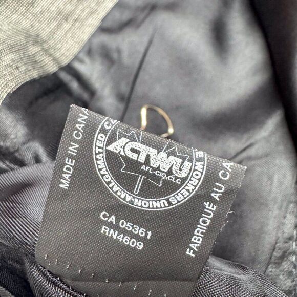 Vintage Pierre Balmain Blazer 44L Gray Suit Jacket Business Casual Modern Office - Picture 9 of 16